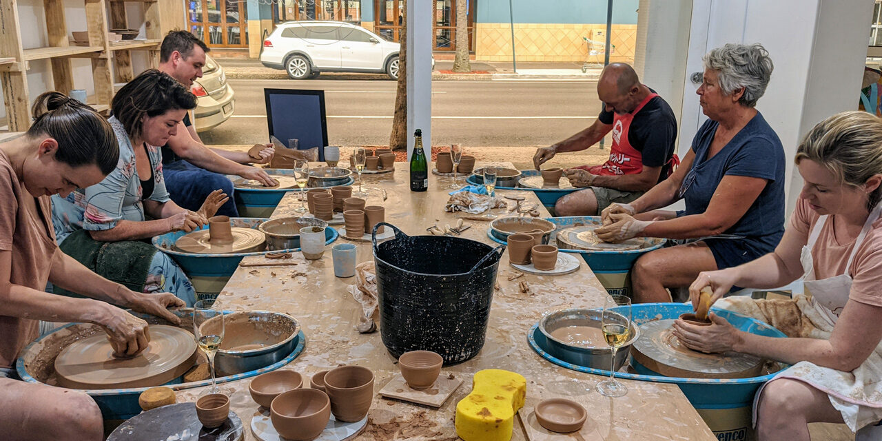 Beginners Wheel Centered Ceramics
