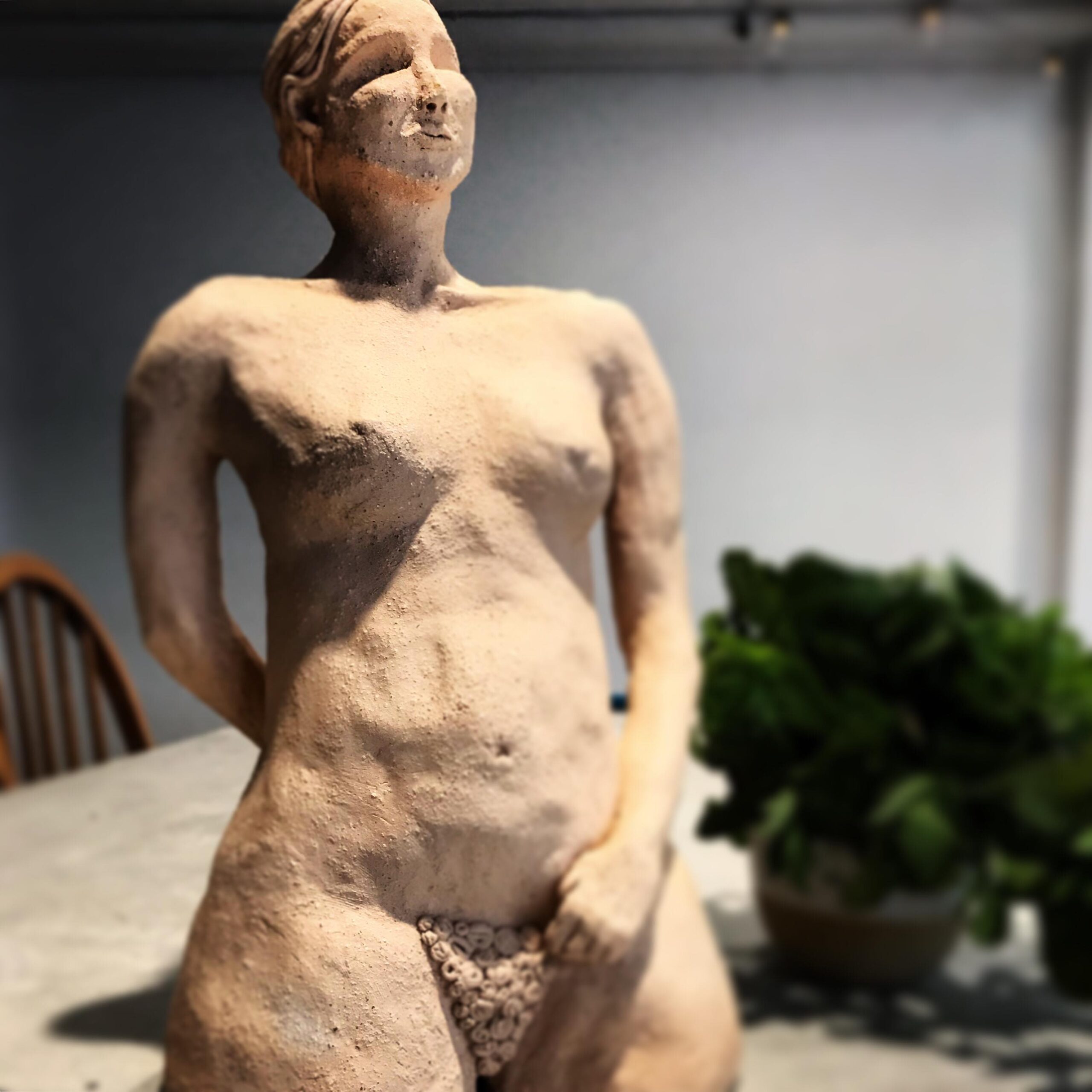 A naked woman