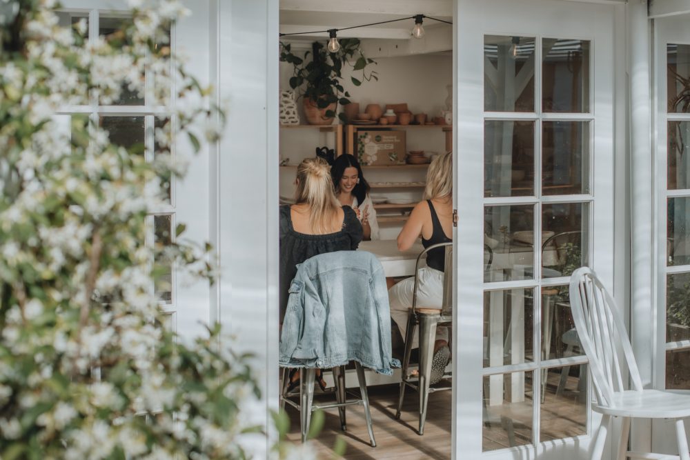 Group Pottery Class Centered Ceramics